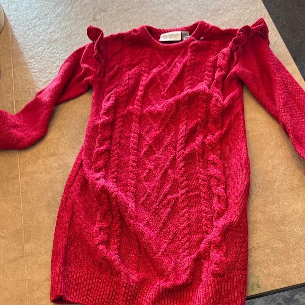The Children's Place Vibrant Red Cable Knit Sweater